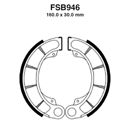 FSB946 - FERODO GANASCE FRENO POSTERIORE HONDA FES PANTHEON 125-150-250  00-06