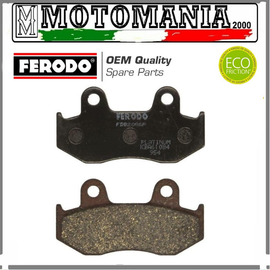 FDB2086P PASTIGLIE FRENO POSTERIORE PLATINUM PER HONDA SUZUKI