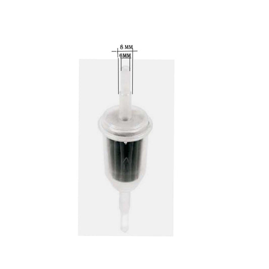 FILTRO BENZINA ELEMENTO IN CARTA 6/8 MM  PER PIAGGIO APE,VESPA, SCOOTER, MOTO *