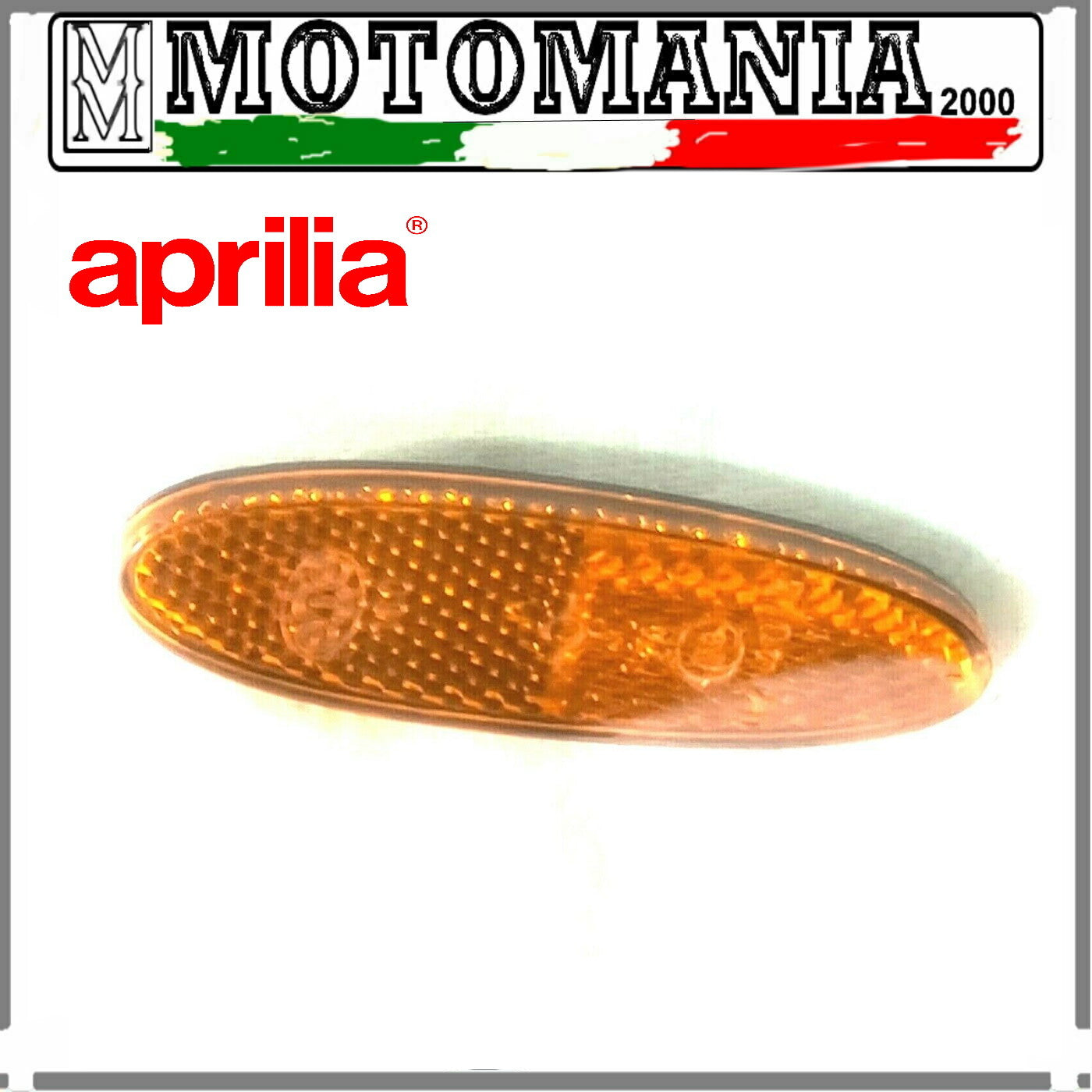 AP8224114 CATADIOTTRO OVALE AMBRA ORIGINALE APRILIA PER MOJITO