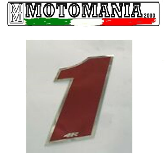 NUMBER 1 RED STICKER LENGTH 10MM WIDTH 10MM *
