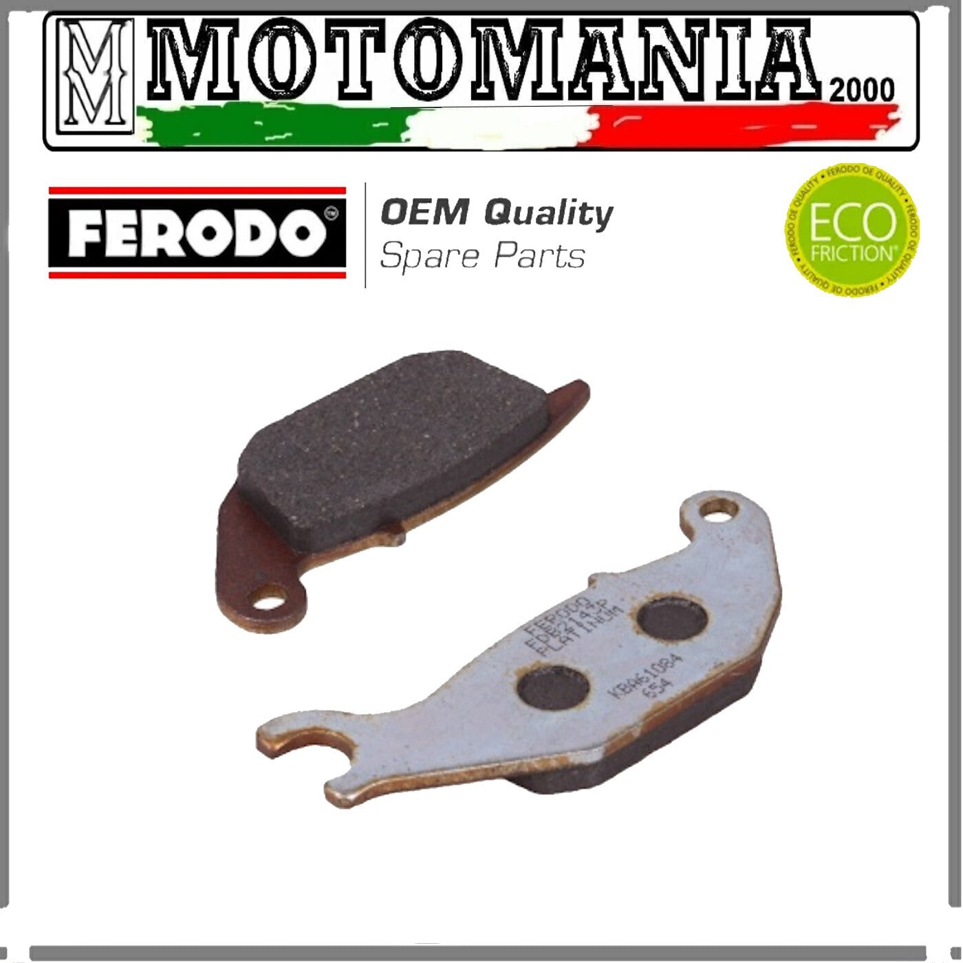 FDB2143P PASTIGLIE FRENO ANTERIORE FERODO HONDA YAMAHA