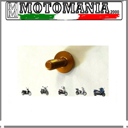 ERGAL SCREW 5 X 15 GOLD COLOR DOMED HEAD FOR FAIRINGS AND VARIOUS APPLICATIONS *