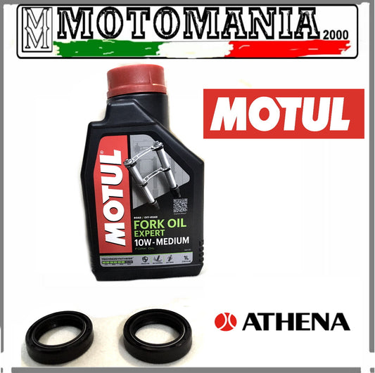 KIT PARAOLI + OLIO FORCELLA 10W MOTUL GILERA 125 86-90 35X48X11