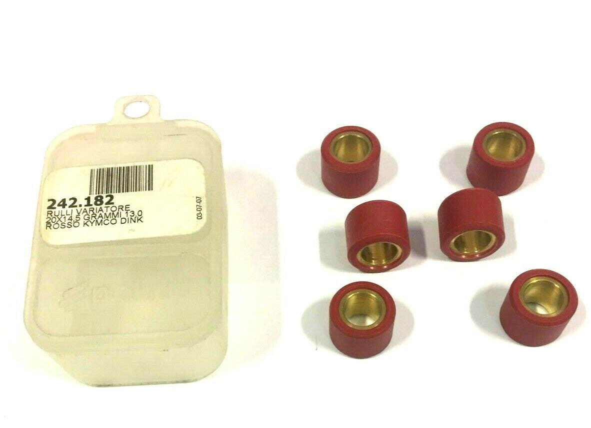 242182 KIT 6 ROLLERS VARIATOR 20X14.5 GR.13 HONDA PS 150 IE 4T H20