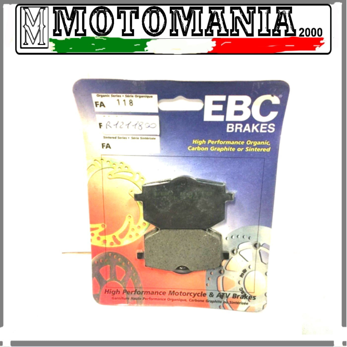 FA118 CP PASTIGLIE FRENO ANTERIORE YAMAHA XT 600 TENERE 1985 -1991