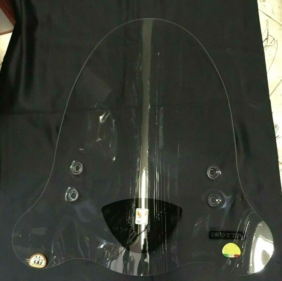 E41 PARABREZZA PARAVENTO ISOTTA PER YAMAHA BOOSTER 50 COMPLETO DI ATTACCHI*