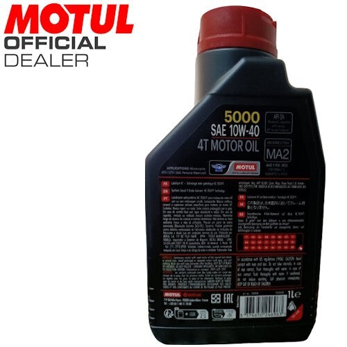 104054 OLIO MOTORE  MOTUL  5000 10W40 4T - 1L  *