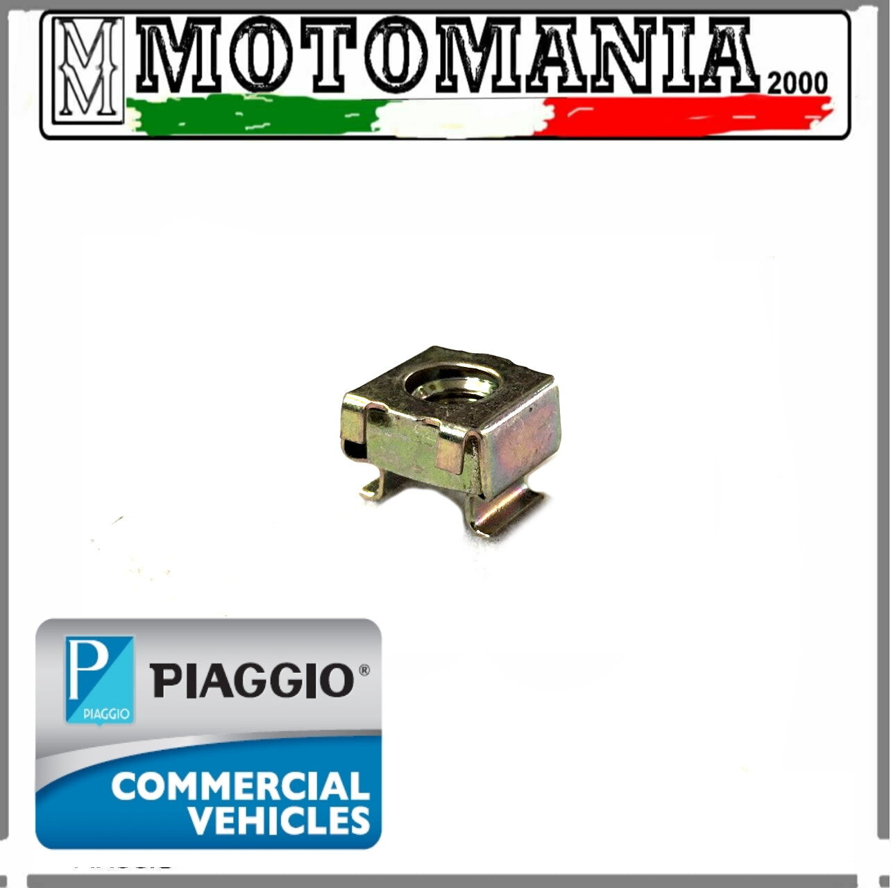 VESPA PX 125 E,NEXUS 500 2003-2005 NUT WITH CAGE DIAMETER 6MM GALVANIZED