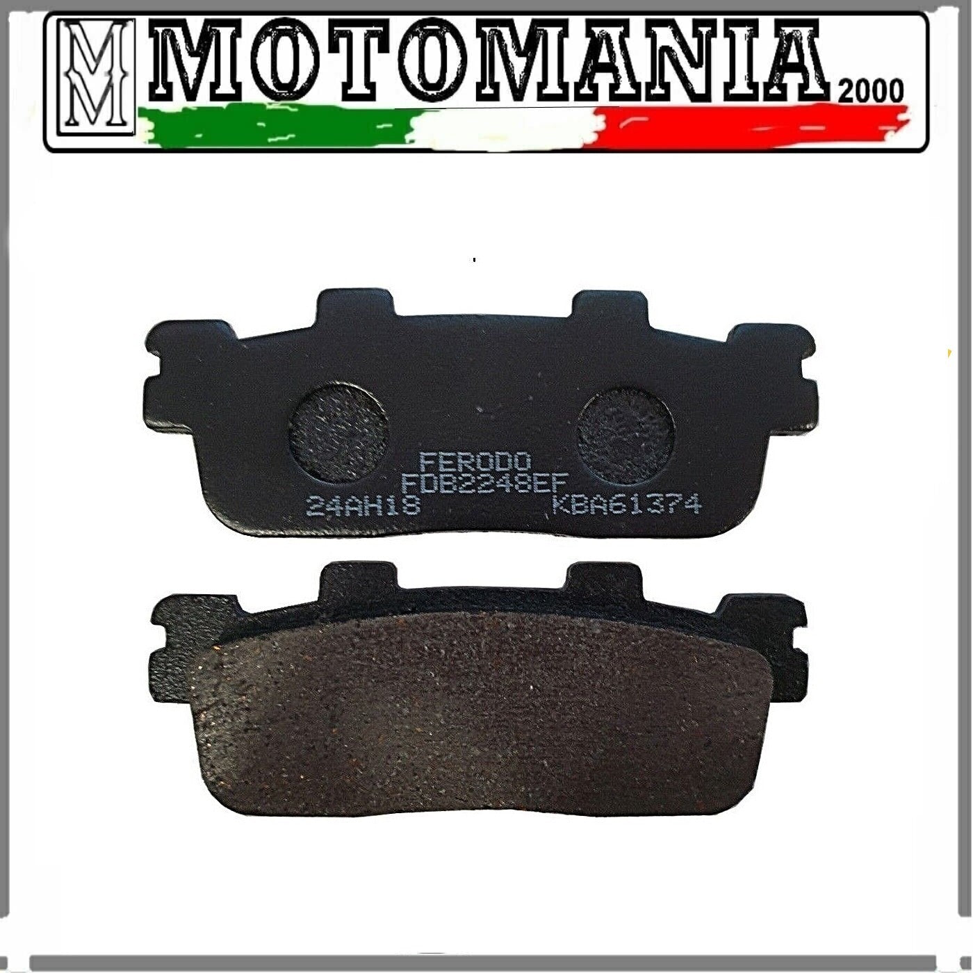 FDB2248EF PASTIGLIE FRENO POSTERIORE ECO F PER KAWASAKI KYMCO