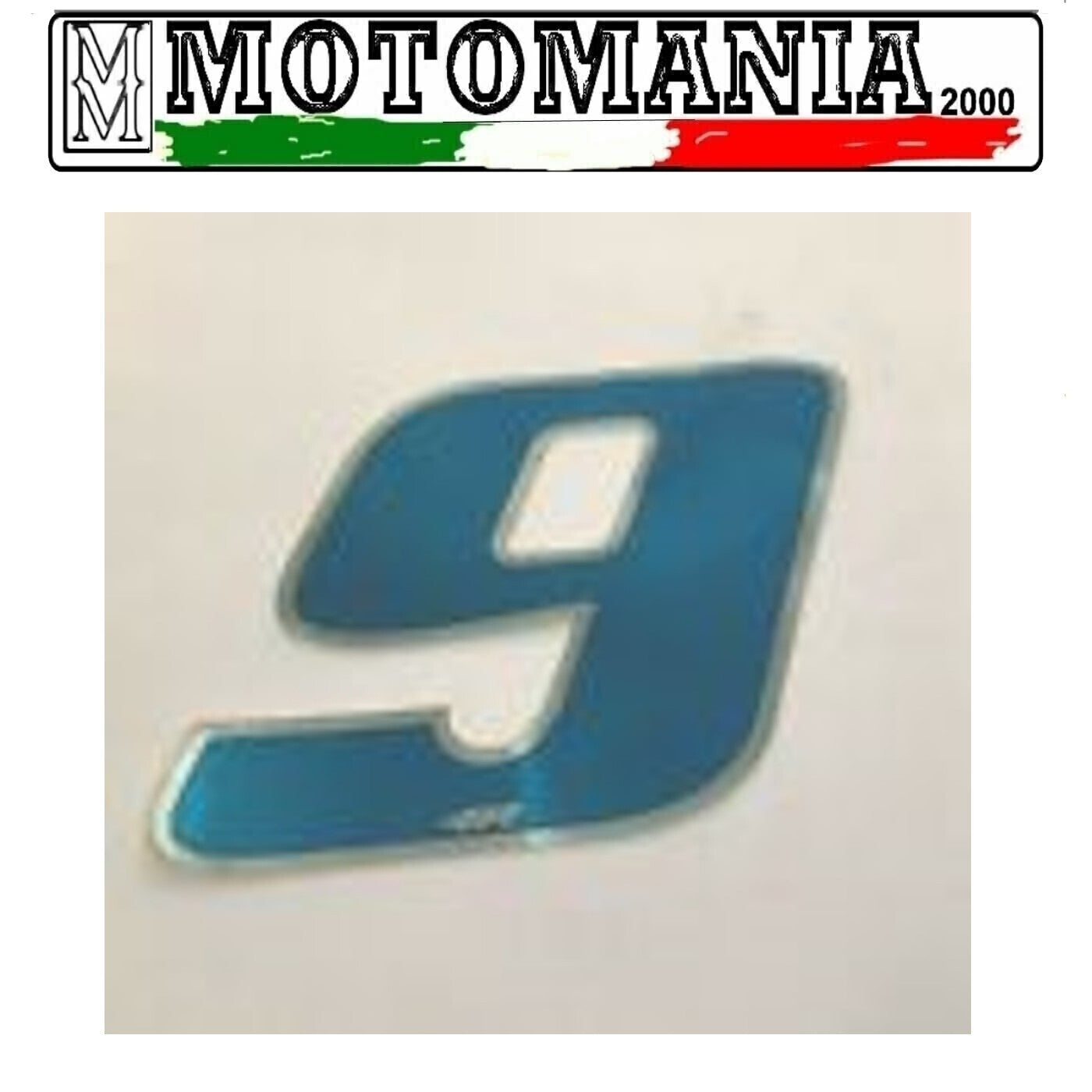 NUMERO 9 CELESTE ADESIVO LARGHEZZA 10 MM LUNGHEZZA 10 MM *