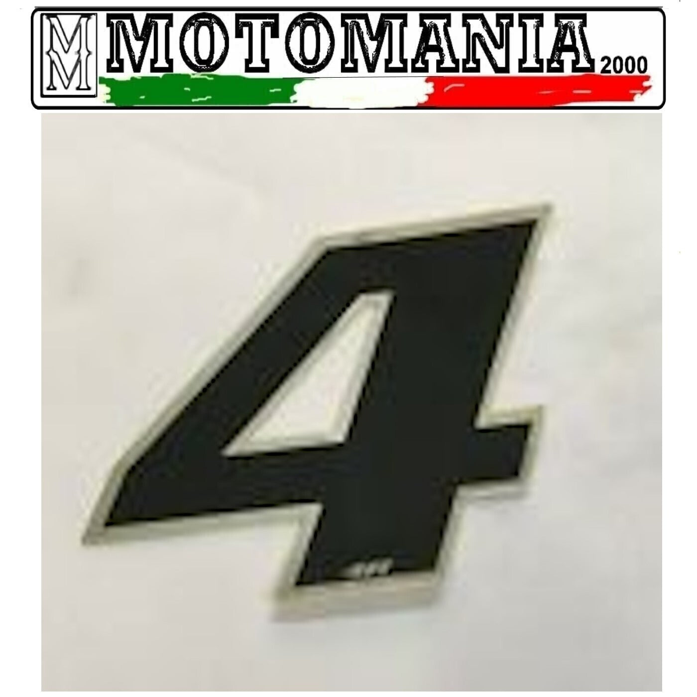 NUMBER 4 BLACK STICKER WIDTH 5MM LENGTH 5MM *