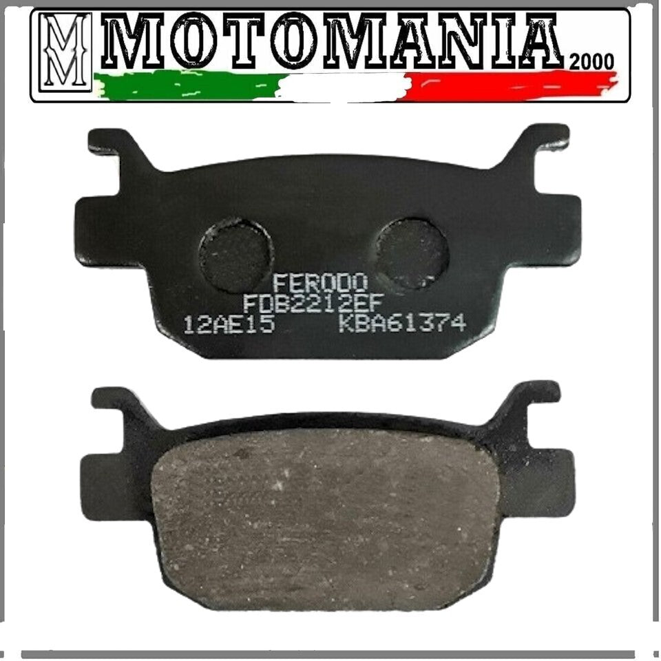FDB2212EF PASTIGLIE FRENO HONDA SH 125-150-300CC / BENELLI LEONCINO 250-500CC  *