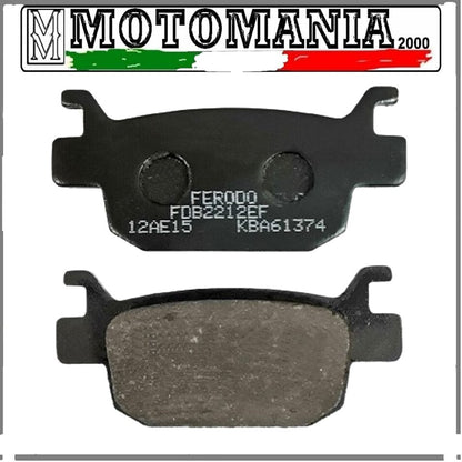 FDB2212EF PASTIGLIE FRENO HONDA SH 125-150-300CC / BENELLI LEONCINO 250-500CC  *
