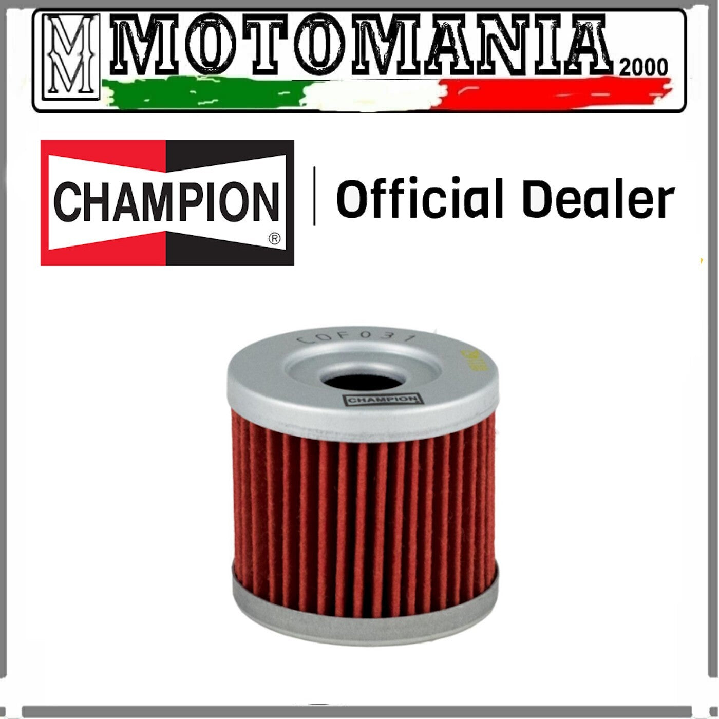 FILTRO OLIO CHAMPION COF031 HYOSUNG / SUZUKI(VEDI COMPATIBILITA' IN DESCRIZIONE)