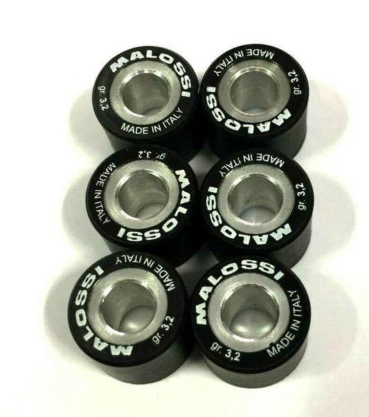 669417A0 KIT 6 ROLLERS 15X12 GR.3.2 MALOSSI APRILIA-BENELLI-BETA-CAGIVA-MBK-50