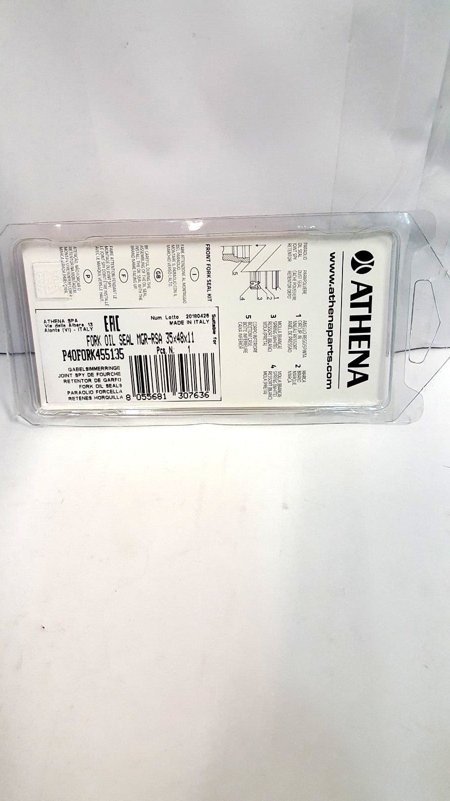 P40FORK455135 FORK OIL KIT 36X48X9.5SUZUKI RM 400