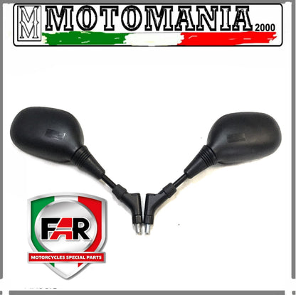 COPPIA SPECCHI RETROVISORI SX E DX NERI PER SUZUKI GSF 650,BURGMAN 200