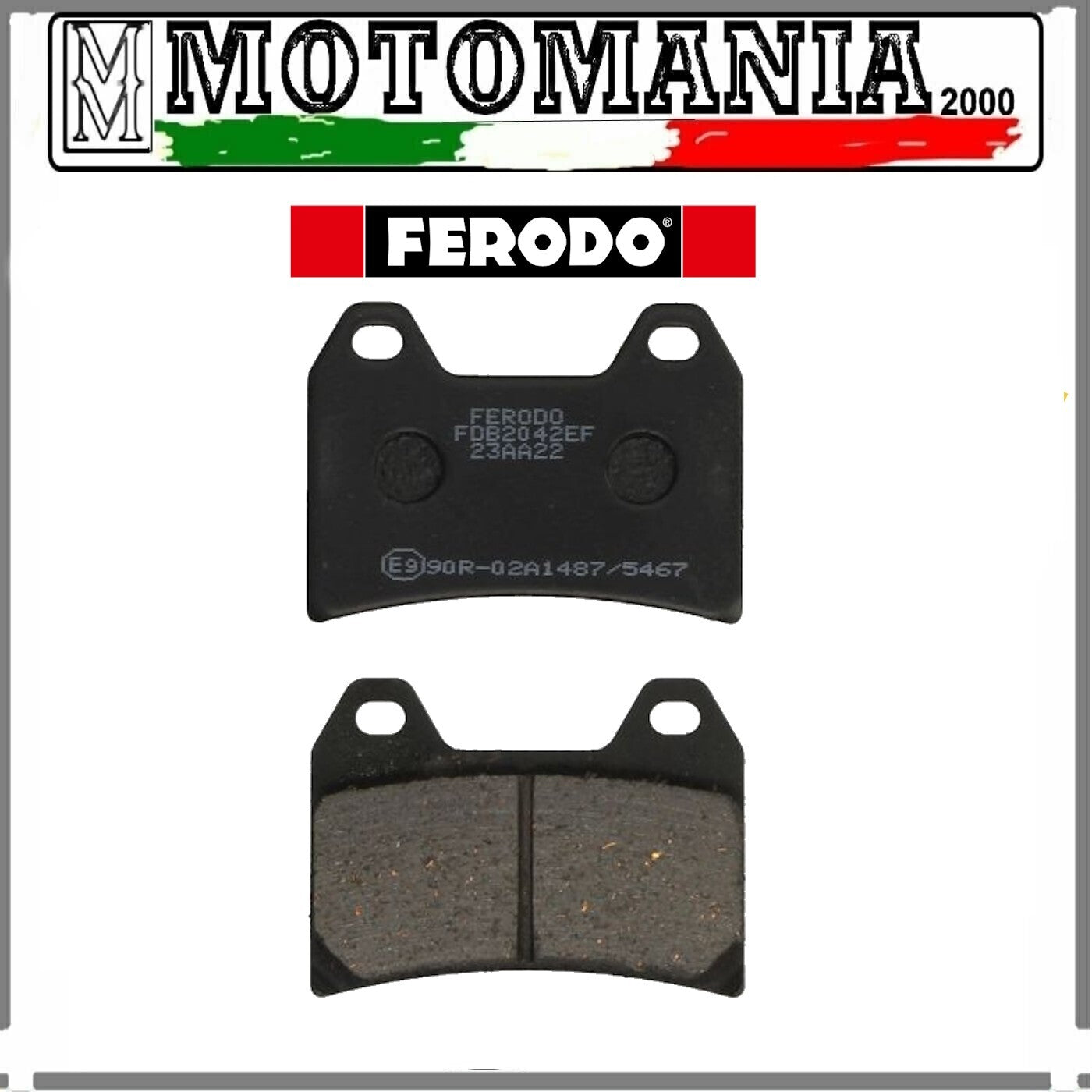 FDB2042EF PASTIGLIE FERODO POSTERIORE APRILIA BENELLI CAGIVA HONDA SUZUKI YAMAHA