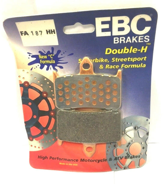 1 COPPIA PASTIGLIE FRENO EBC FA187HH - PER HONDA (VEDI APPLICAZ.)  *