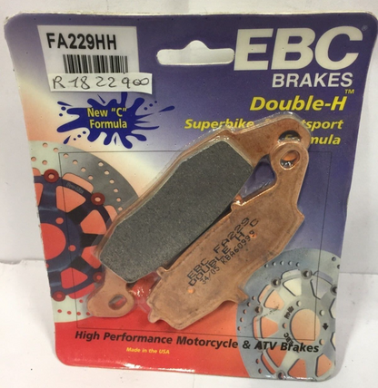 FA229HH  CP PASTIGLIE FRENO EBC SUZUKI SV 650 KAWASAKI KLR 650 ANT. WK- CF MOTO
