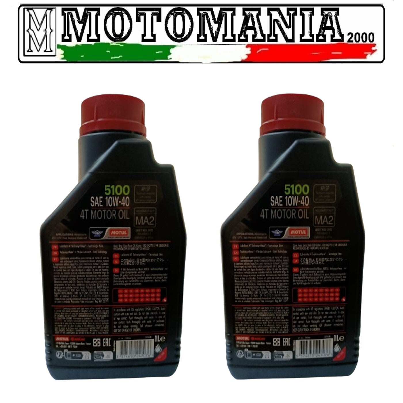 104066  OLIO MOTORE MOTUL  5100 10W40 4T - 2L   *