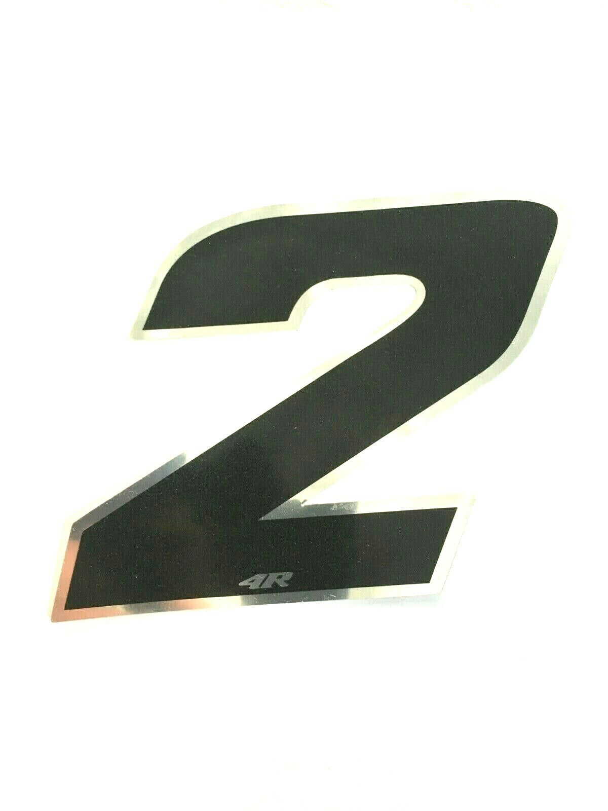 NUMERO ADESIVO NERO CON BORDO CROMATO CM 10X10 *
