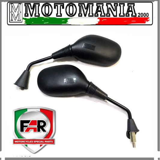 PAIR OF BLACK LEFT AND RIGHT MIRRORS FOR SUZUKI BURGMAN 125-150,SIXTEEN 150