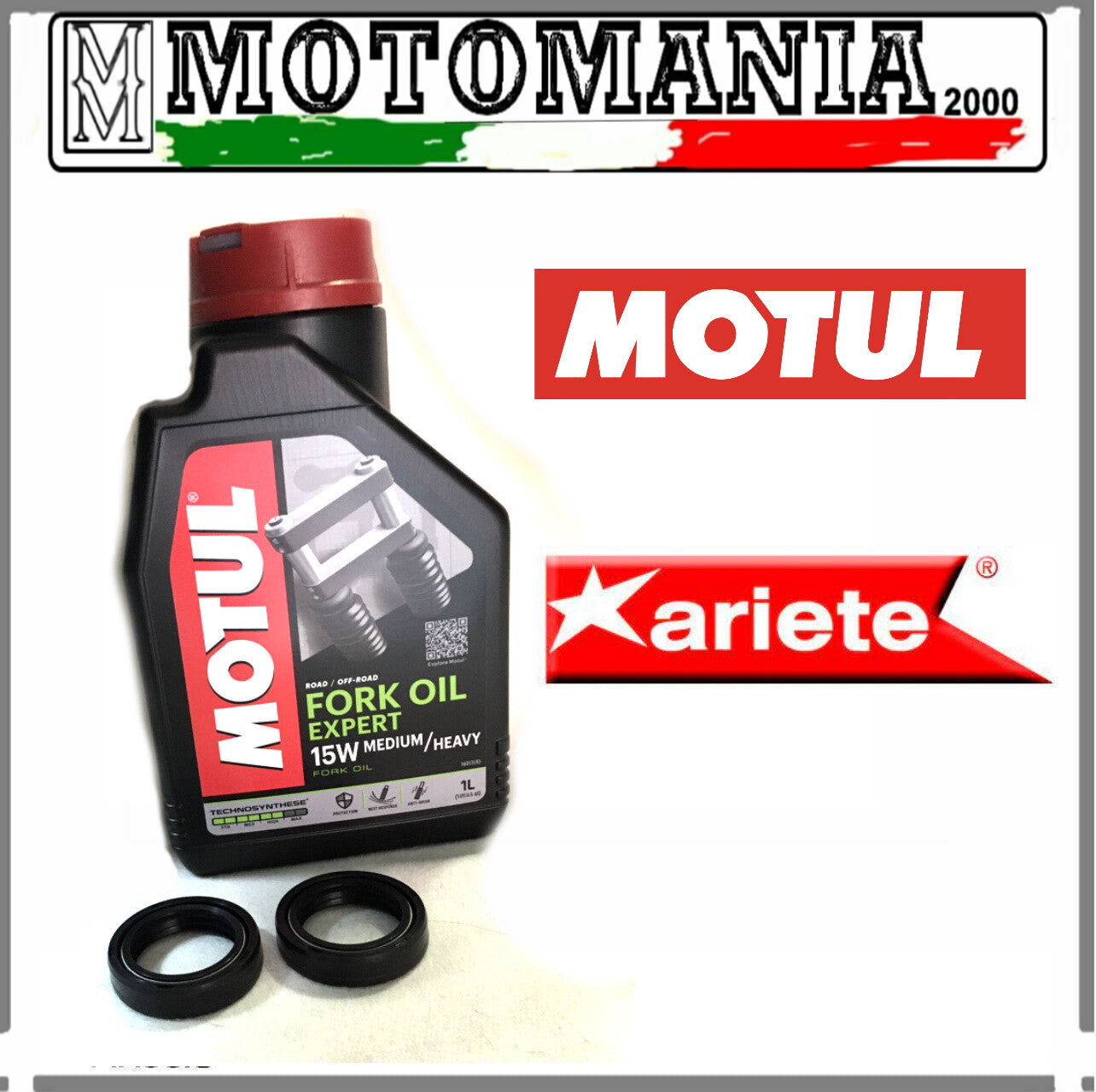 KIT PARAOLI + OLIO FORCELLA 15W MOTUL HONDA XR 125 -CBR 125 KAWASAKI KE 7 125
