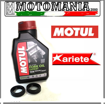 KIT PARAOLI + OLIO FORCELLA 15W MOTUL HONDA XR 125 -CBR 125 KAWASAKI KE 7 125