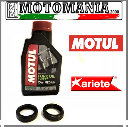 KIT PARAOLI + OLIO FORCELLA 10W MOTUL APRILIA ATLANTIC 125 -2003-2011