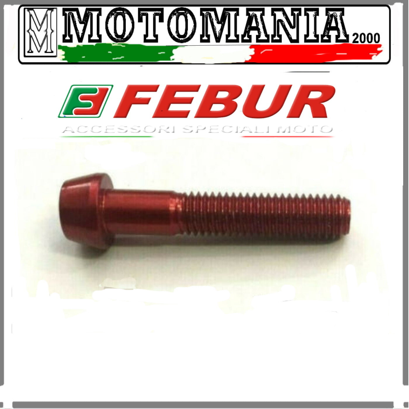 6X35 RED ERGAL MOTORCYCLE FAIRING COUNTERSUNK HEAD SCREW *