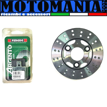 ANT BRAKE DISC + BRAKE PADS FERODO MBK BOOSTER 50 EVOLIS FORTE FIZZ