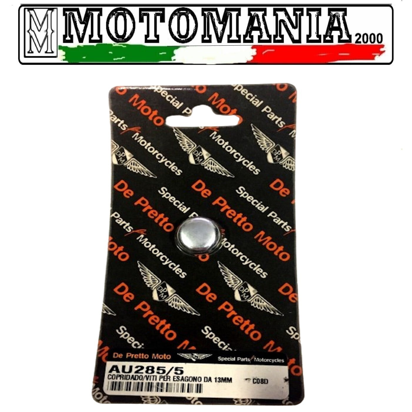 AU285/5 13MM.DE BLACK MOTORCYCLE HEXAGON NUT-SCREW COVER *