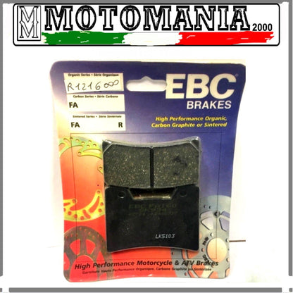 FA160  CP PASTIGLIE FRENO EBC ANT.YAMAHA TDM 850 -FZR 600 R V-MAX 1200 -94