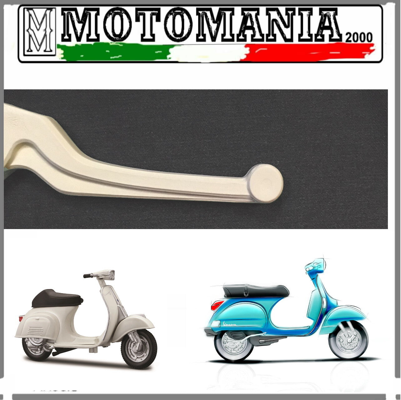 PAIR OF LEVERS VESPA 50 SPECIAL-ET3-PK 50 S-PRING-PX 125/150/200