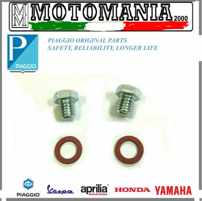 KIT VITI CARICO SCARICO OLIO MOTORE PIAGGIO VESPA 50 APE 50 DAL 1946 AL 1976  *