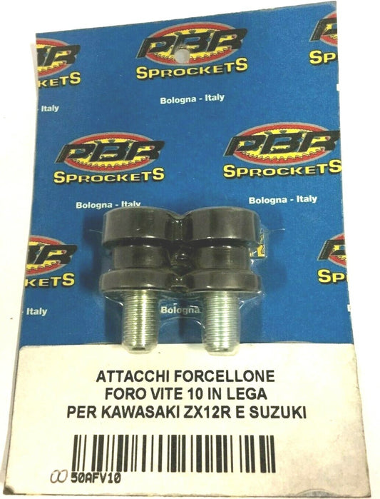 50AFV10 CP ATTACCHI FORCELLONE FORO VITE 10 IN LEGA KAWASAKI ZX12R-SUZUKI PBR