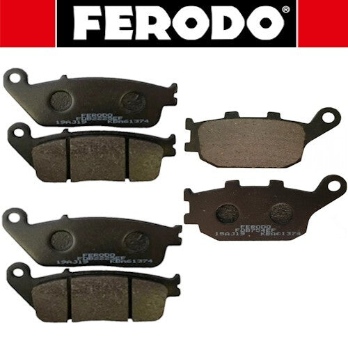 SERIE PASTIGLIE FRENO ANTER. E POSTER.  PER HONDA HORNET 600/600S  DA 98 A 02  *