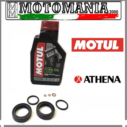 KIT PARAOLI + OLIO FORCELLA 15W MOTUL COMPL.DI ORING HARLEY 883 -1000 SPORTSTER*