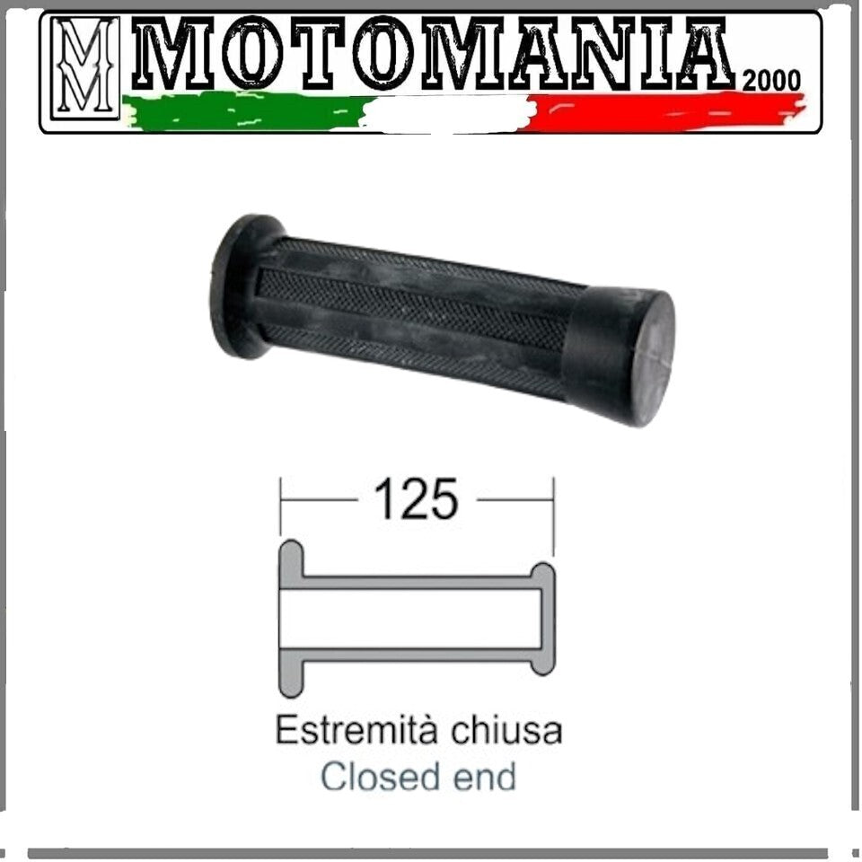 184160090  COPPIA MANOPOLE NERE  PER PIAGGIO VESPA PK 50CC  *