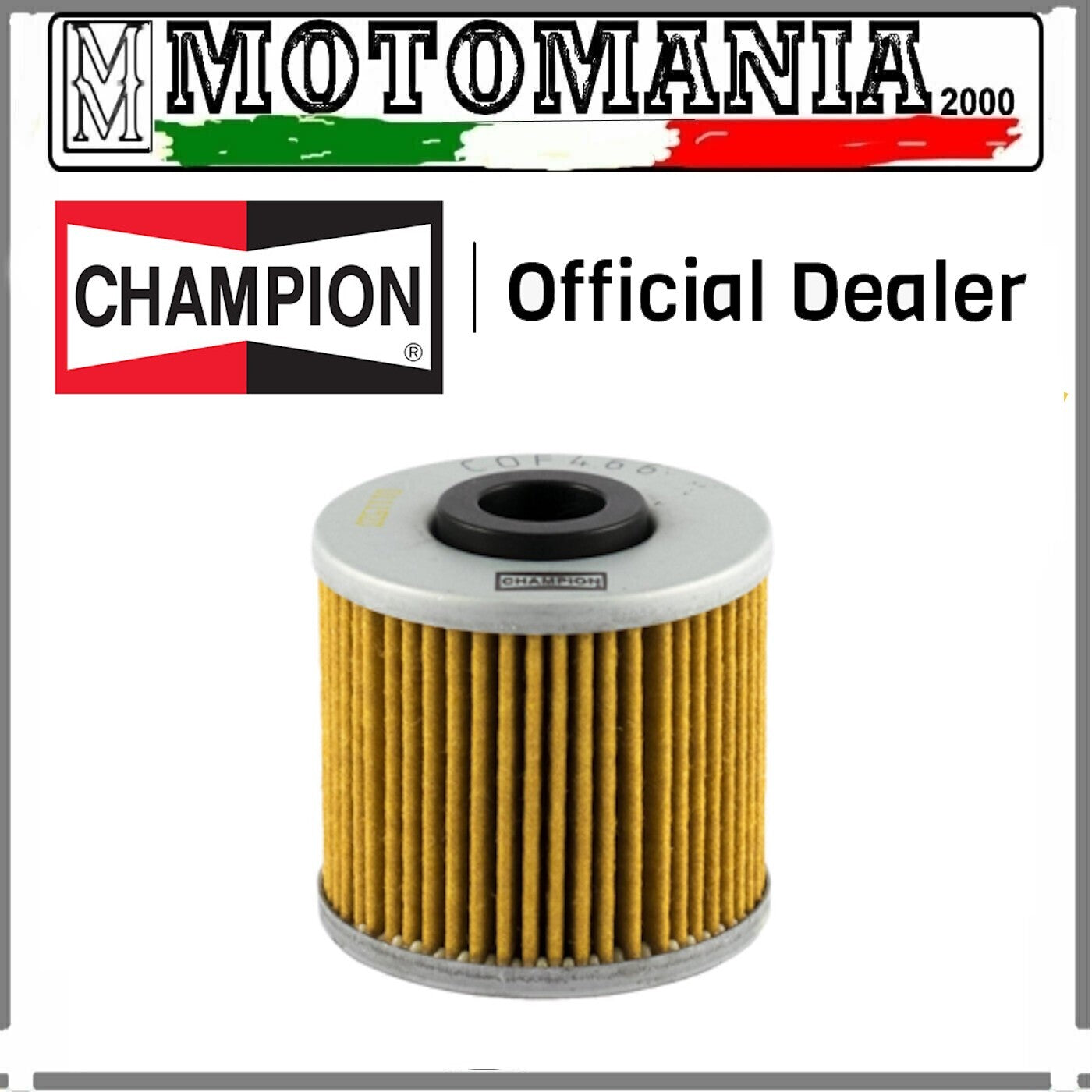 FILTRO OLIO CHAMPION COF466 KAWASAKI J125-300 / KYMCO DOWNTOWN 125-200-300 *