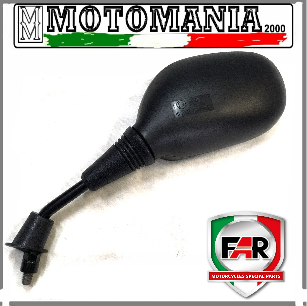 SPECCHIO RETROVISORE SX NERO PER HONDA SH 125/150 2001-2007