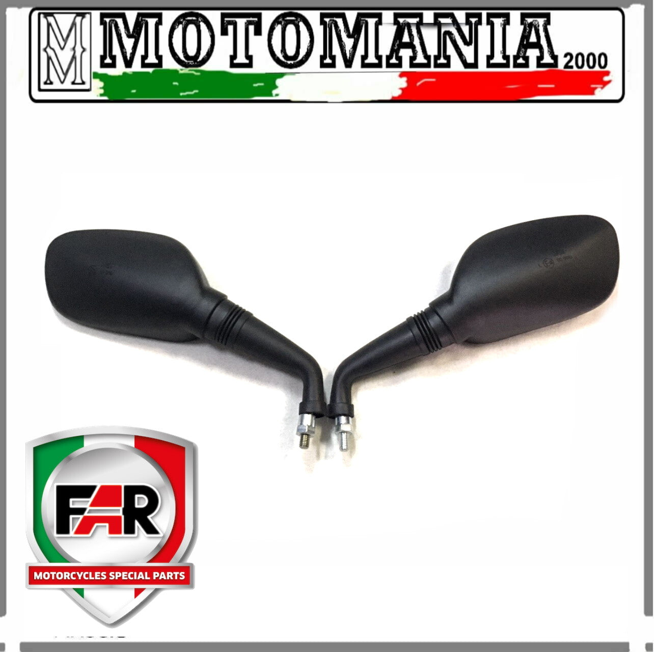 COPPIA SPECCHI RETROVISORI NERI SX E DX PER YAMAHA X-CITY 250 XC 300
