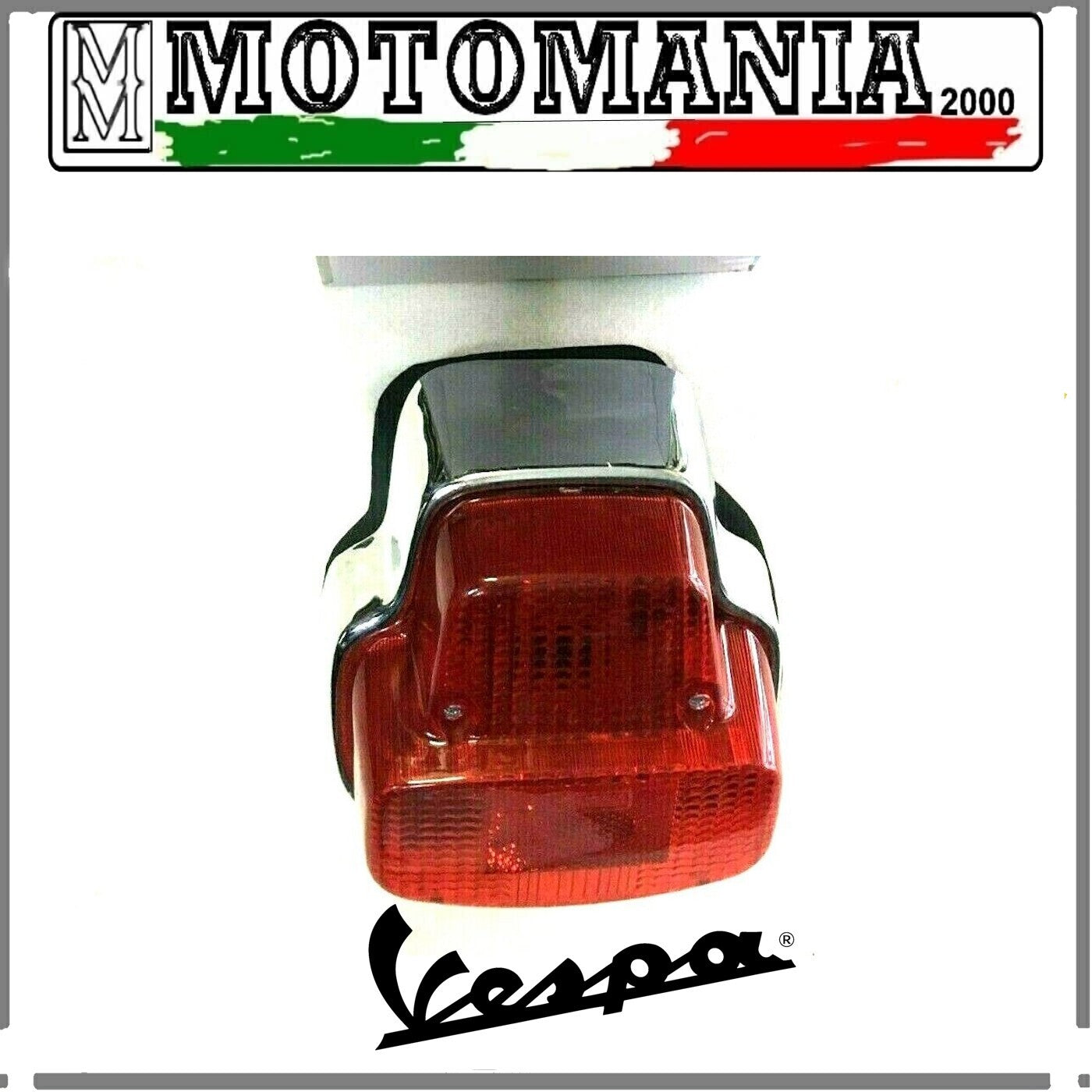 FANALE POSTERIORE IN METALLO CROMATO  VESPA 125 SUPER -GT-RALLY 180