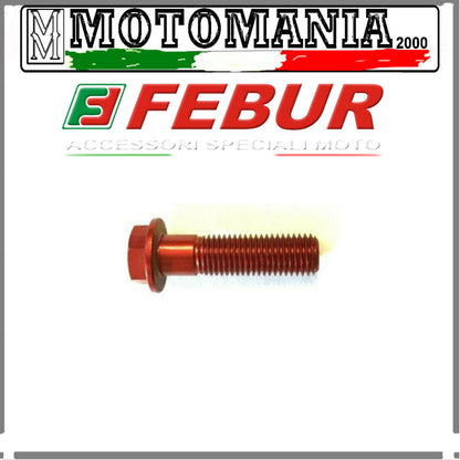 BULLONE 6X35 IN  ERGAL  ROSSO TESTA ESAGONALE mm.8  *