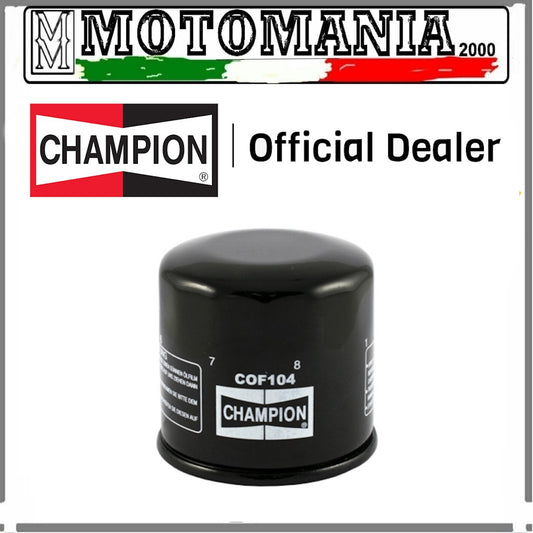 FILTRO OLIO CHAMPION COF104 HONDA / KAWASAKI / YAMAHA  *