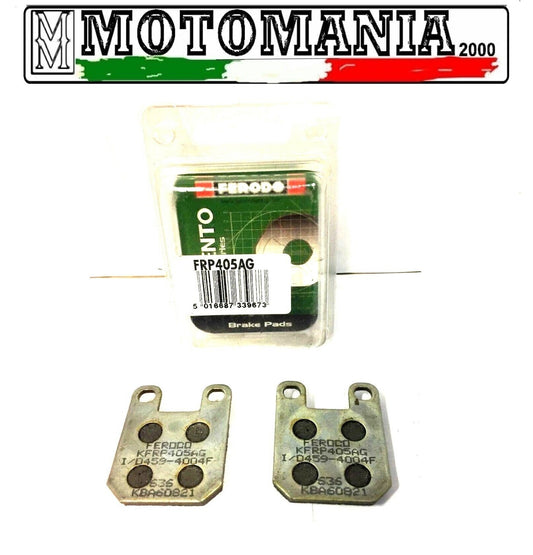 FRP405AG COPPIA PASTIGLIE FRENO ANTERIORE E POSTERIORE - DERBI GPR 125  *