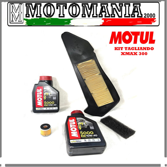 CUTTING KIT FOR XMAX 300 - 2 MOTUL OIL / 1 AIR FILTER / 1 OIL FILTER *