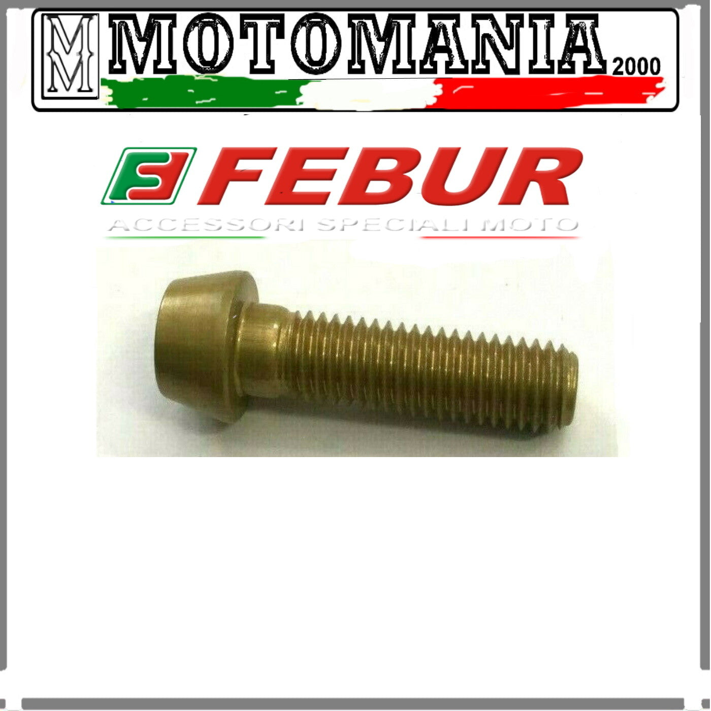 VITE TESTA SVASATA 6X25  IN ERGAL PER CARENA MOTO COLORE ORO *